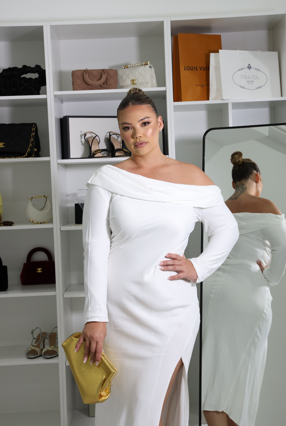 GARCIA MIDI DRESS WHITE photo 3