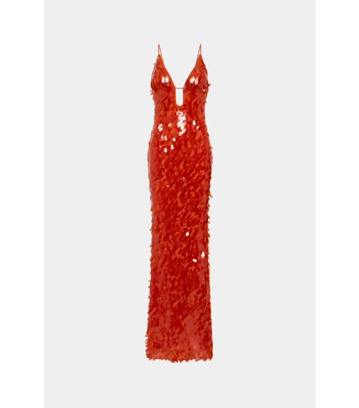 Misha Sapphire Sequin Maxi Dress in Red Sequin Size 8 photo 3