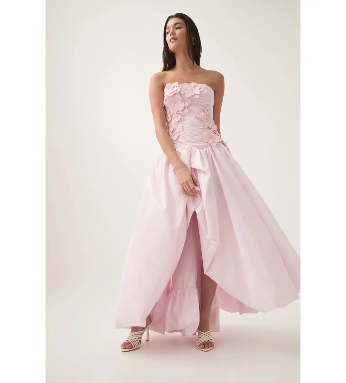 Aje Splendour Flower Gown Pastel Pink Size AU 10 photo 2