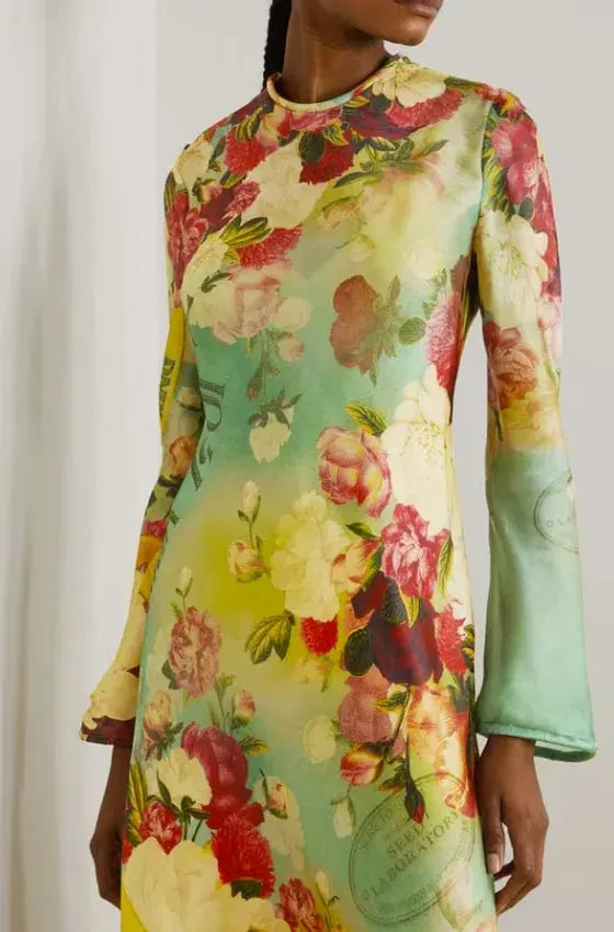 Zimmermann Wonderland Silk Bias Maxi Slip Dress Size AU 12 photo 4