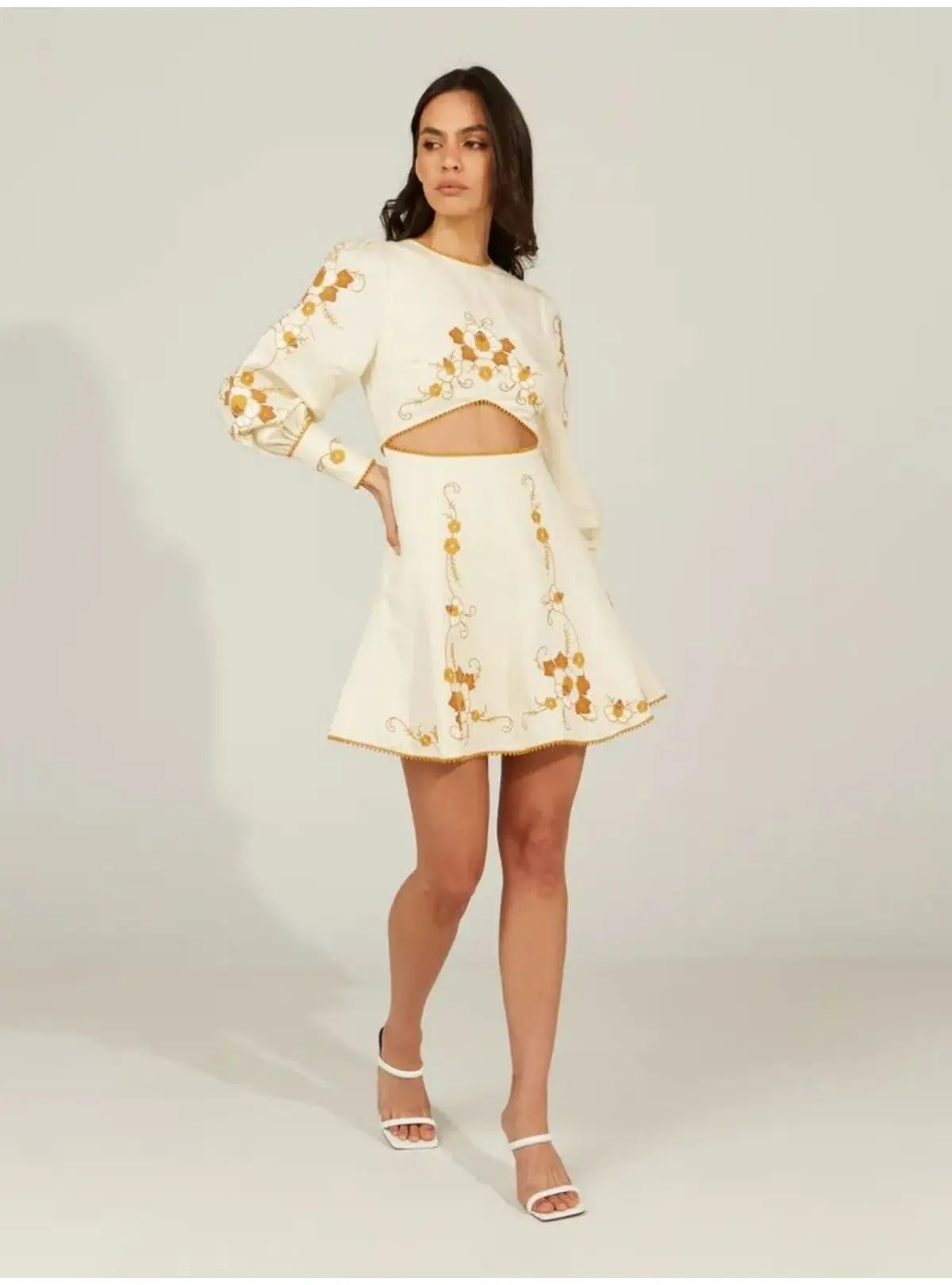 Alice McCall Lera Mini Dress Vanilla Bean Size AU 10 photo 2