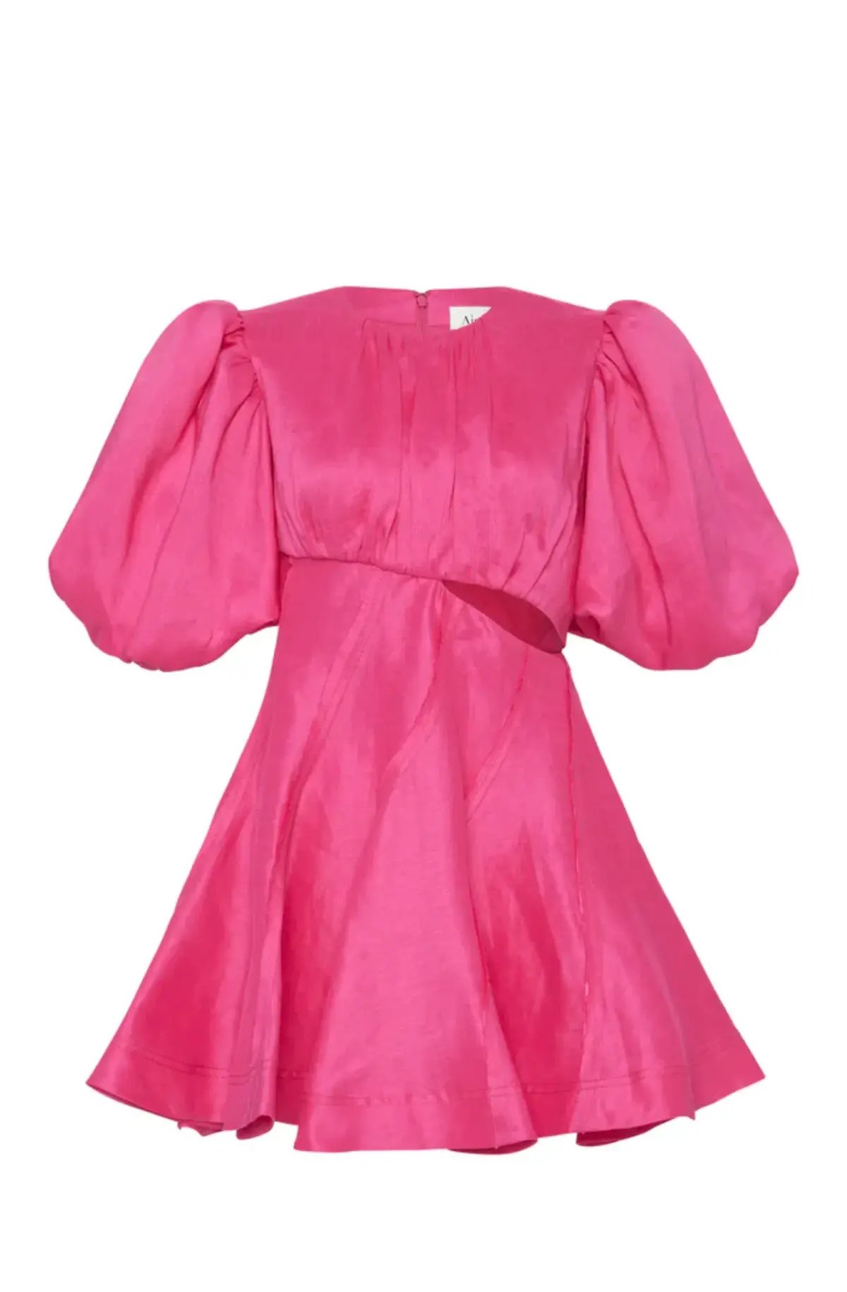 Aje Admiration Asymmetric Mini Dress Pink Size 8 photo 4
