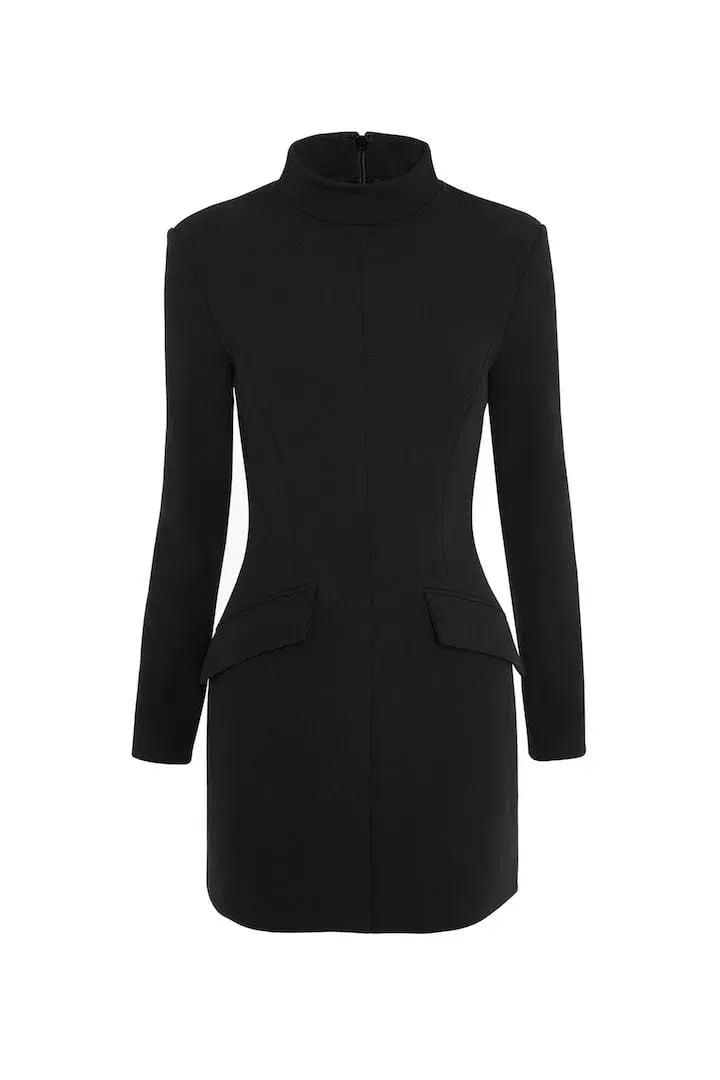 Mossman Vice Versa Mini Dress Black Size 12 photo 5