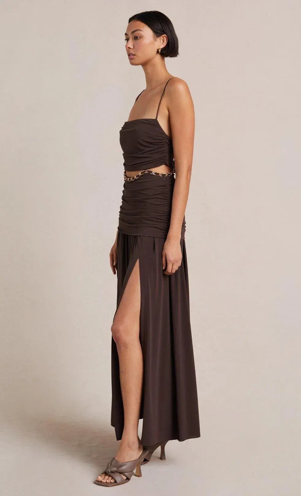 Bec & Bridge Joelene Maxi Dress Brown Size XS photo 2