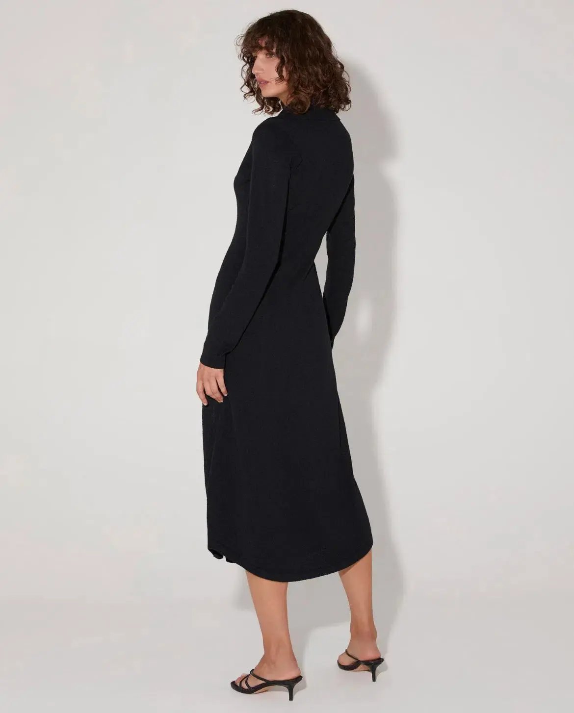 Hansen & Gretel Chandler Knit Midi Dress Black Size XS / Au 6 photo 2