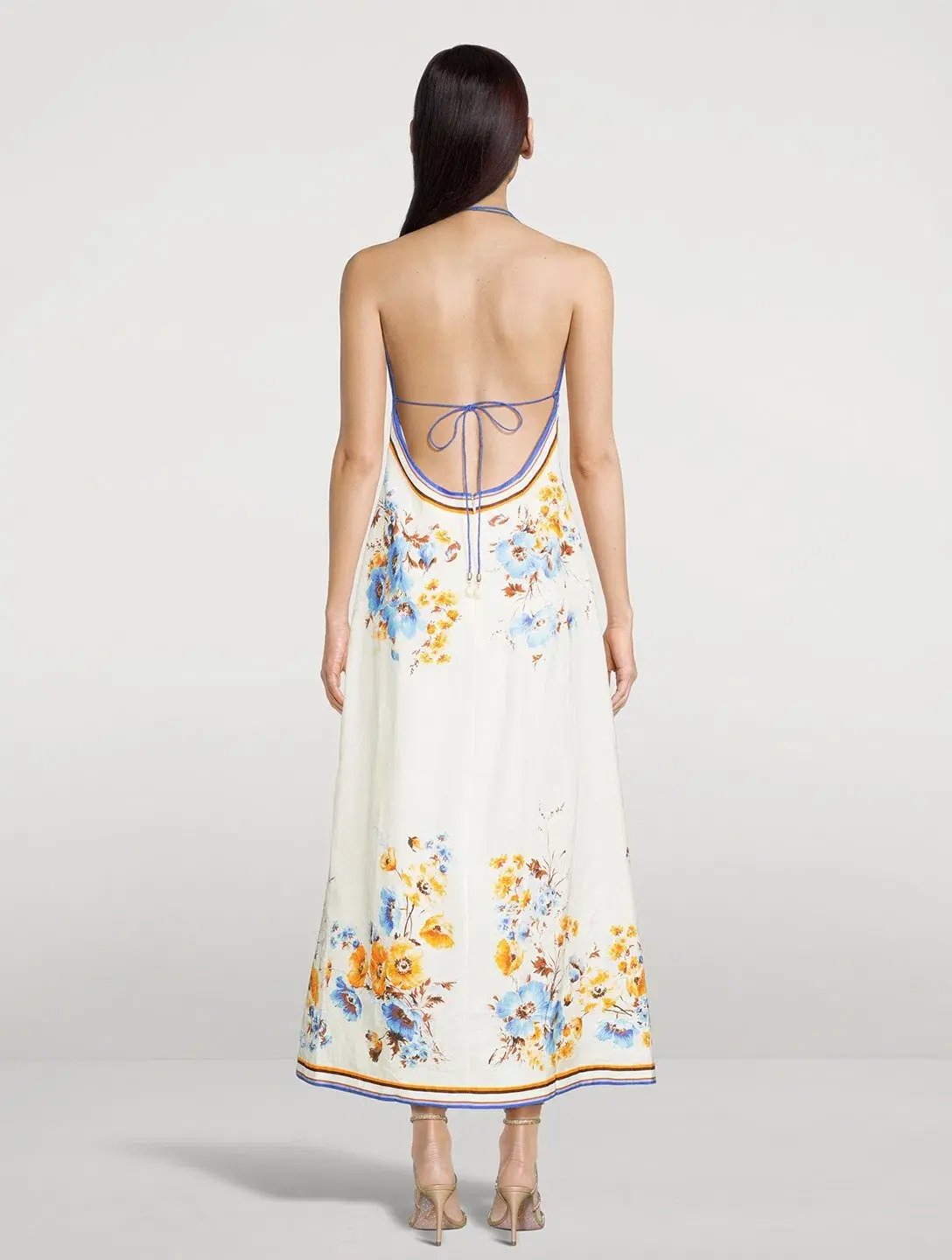 Zimmermann Halcyon Slip Dress Floral Size 1/Au 10 photo 4