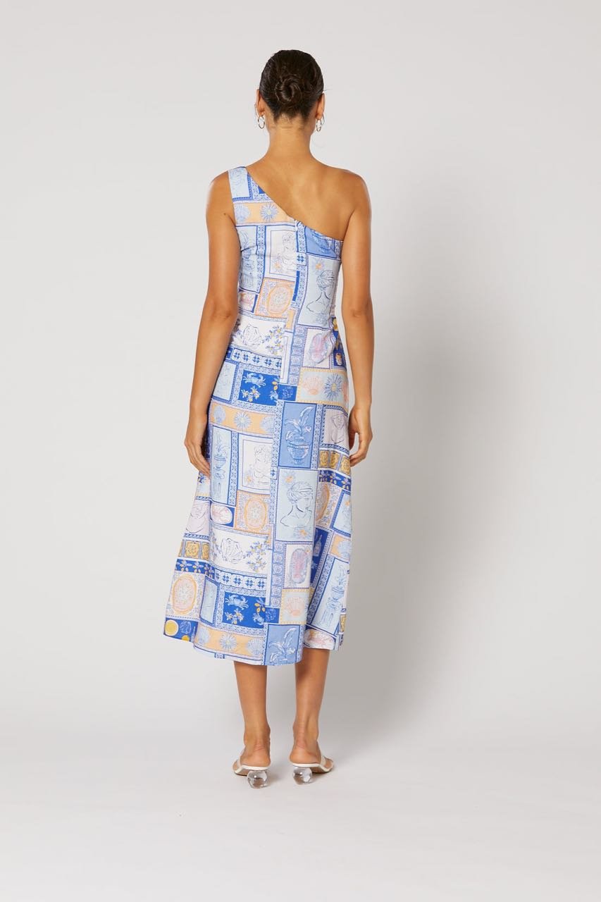 WINONA AMALFI ONE SHOULDER DRESS - MULTI photo 6