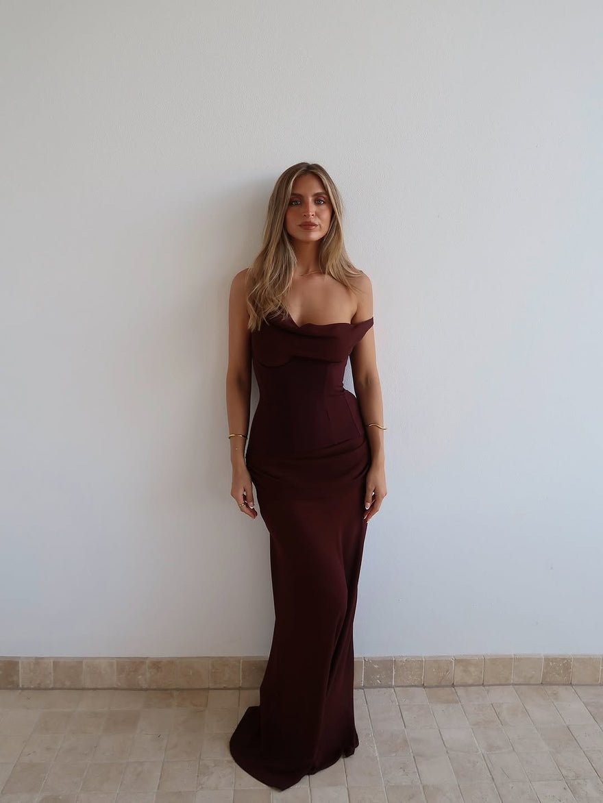 Natalie Rolt Cadence Gown in Espresso photo 2