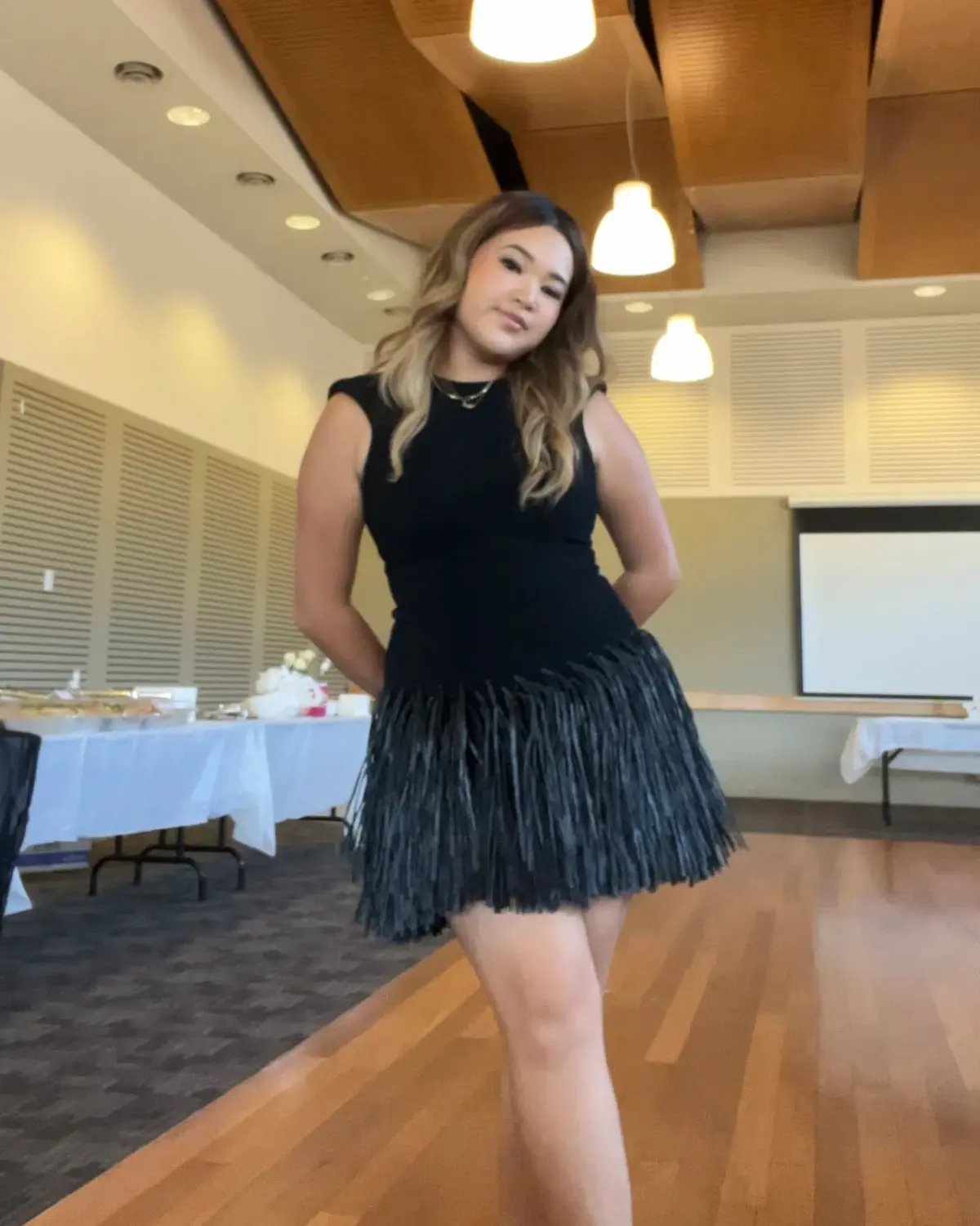 Aje Rushes Raffia Mini Dress Black Size 8 photo 5