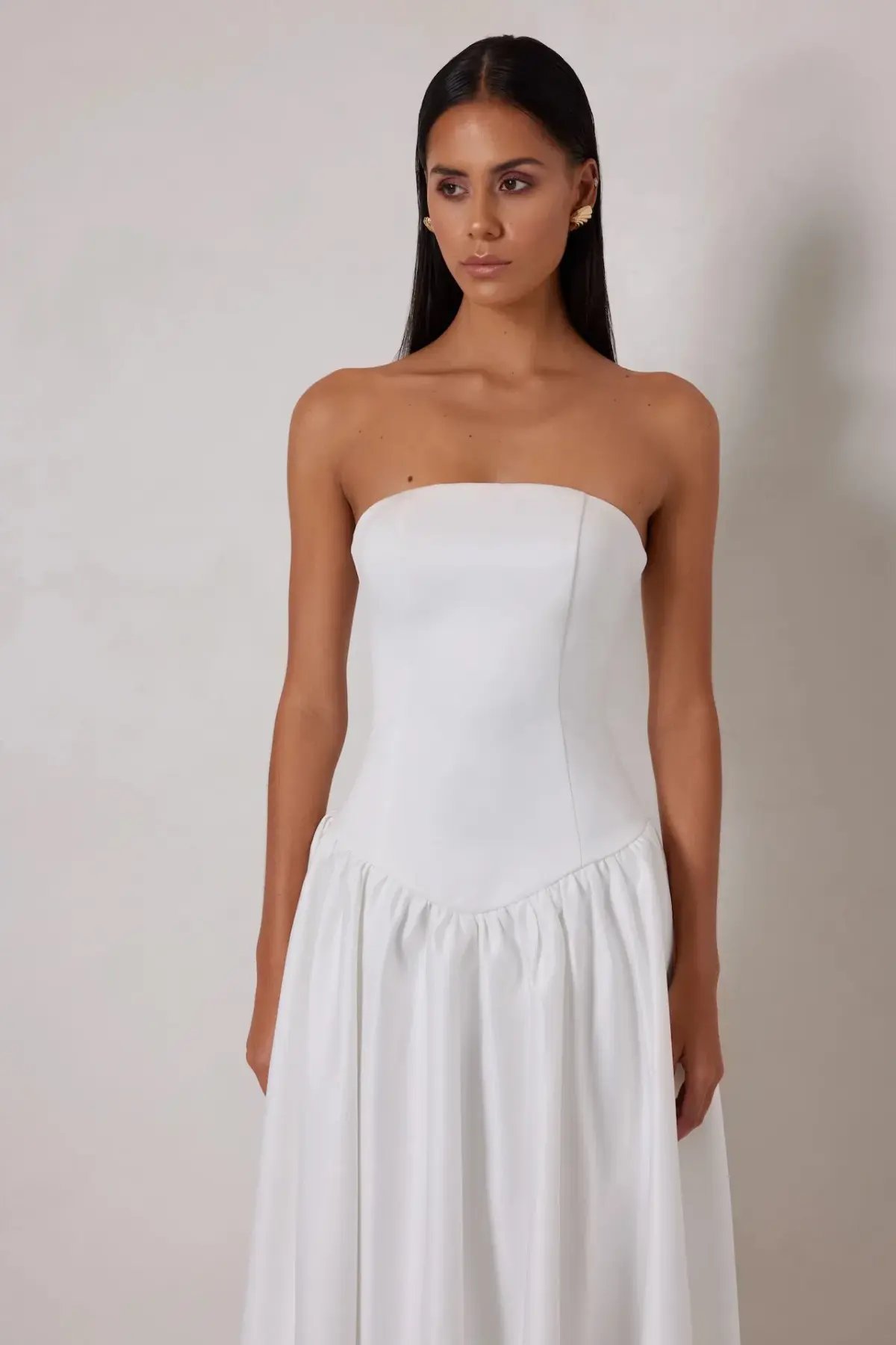 Elle Zeitoune Maggie Midi Dress White Size 12 photo 5