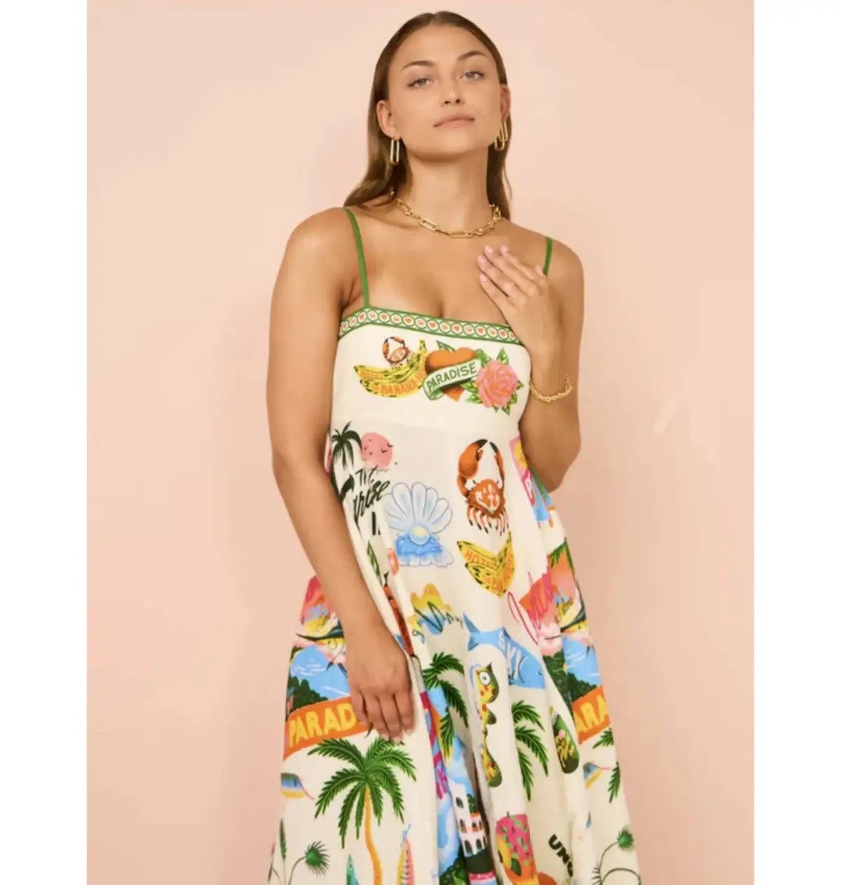 Alemais Paradiso Sundress in Print Size AU 8 photo 3