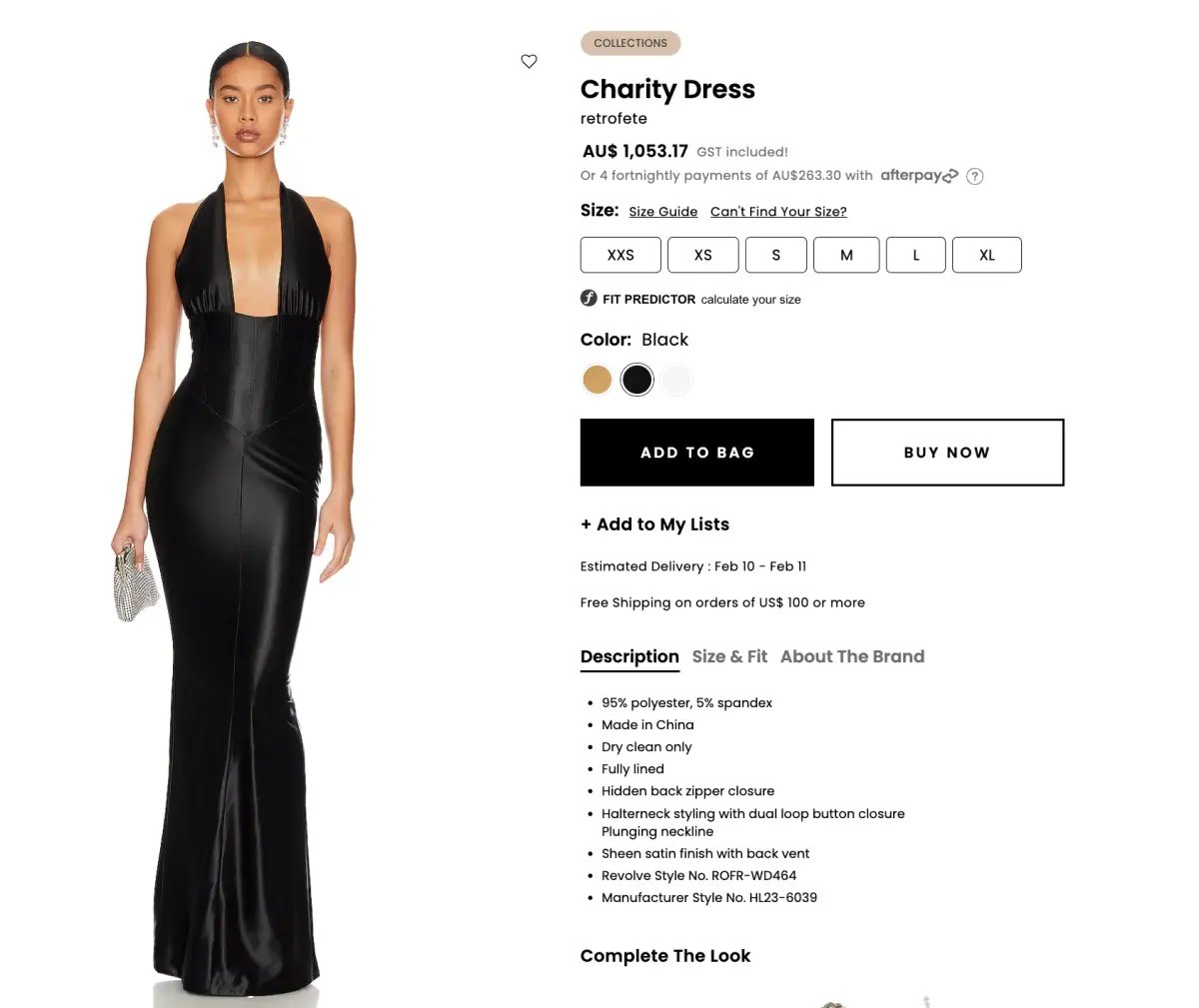 Retrofete Charity Black Dress photo 7