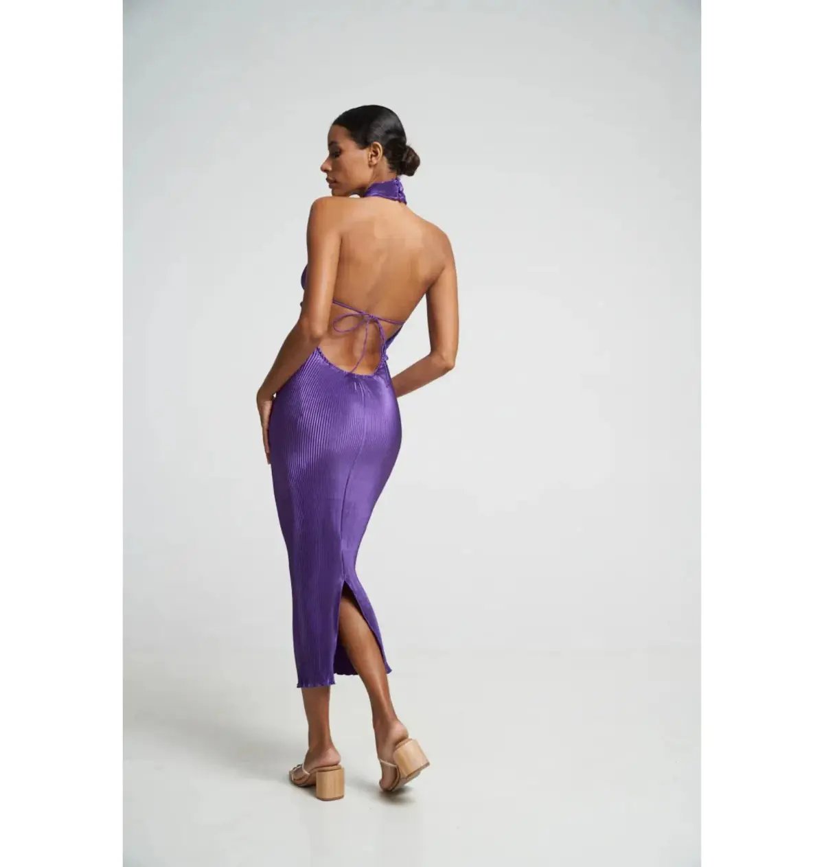 L'Idee Arabian Klum Midi Dress Purple Size AU 6 photo 3