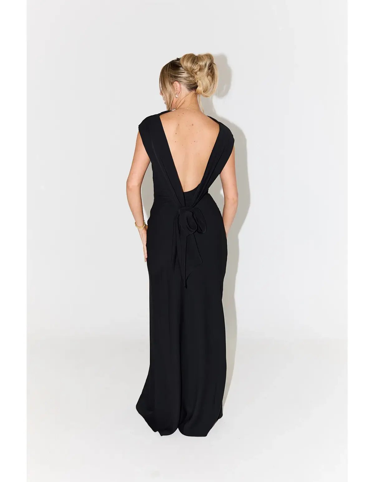 Odd Muse The Ultimate Muse Drape Maxi Dress Black Size 8 photo 2