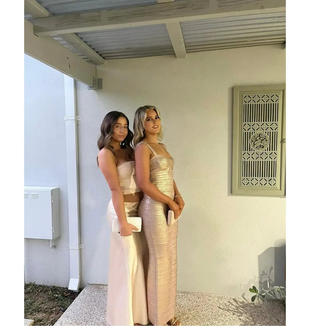 Herve Leger Sweetheart Gown Rose Gold Size S / AU 8 photo 2