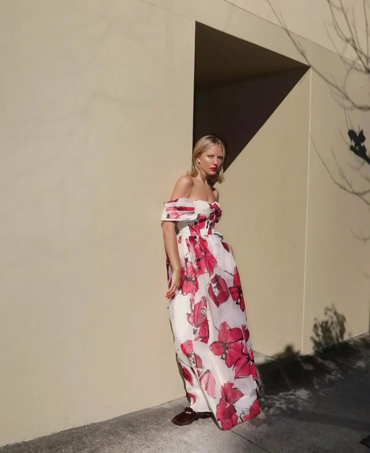 Aje Cordelia Corseted Maxi Dress Falling Floral  Size 10 photo 3