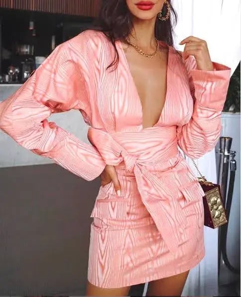 Manning Cartell Mini Mode Wrap Top and Mini Skirt Set Print Size 10 photo 2