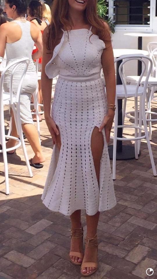Alice McCall Room Is On Fire Crochet Dress in White Size 8 photo 4