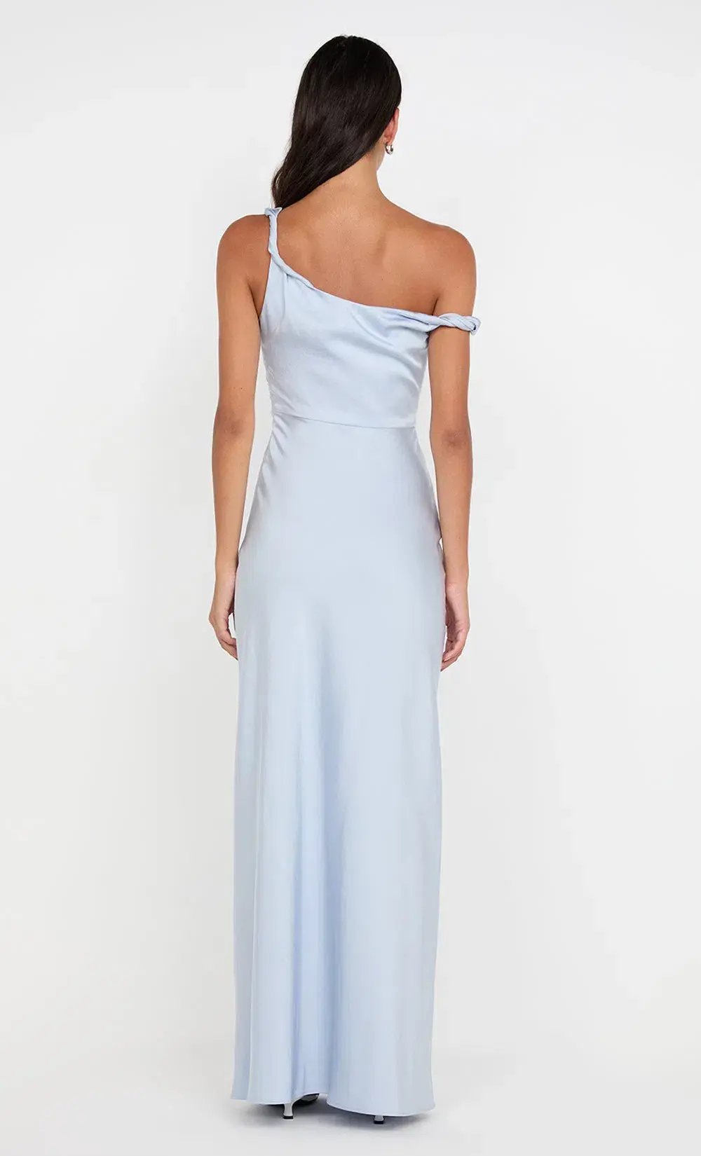 Bec & Bridge Lunetta Twist Strap Dress Dusty Blue Size 8 photo 4