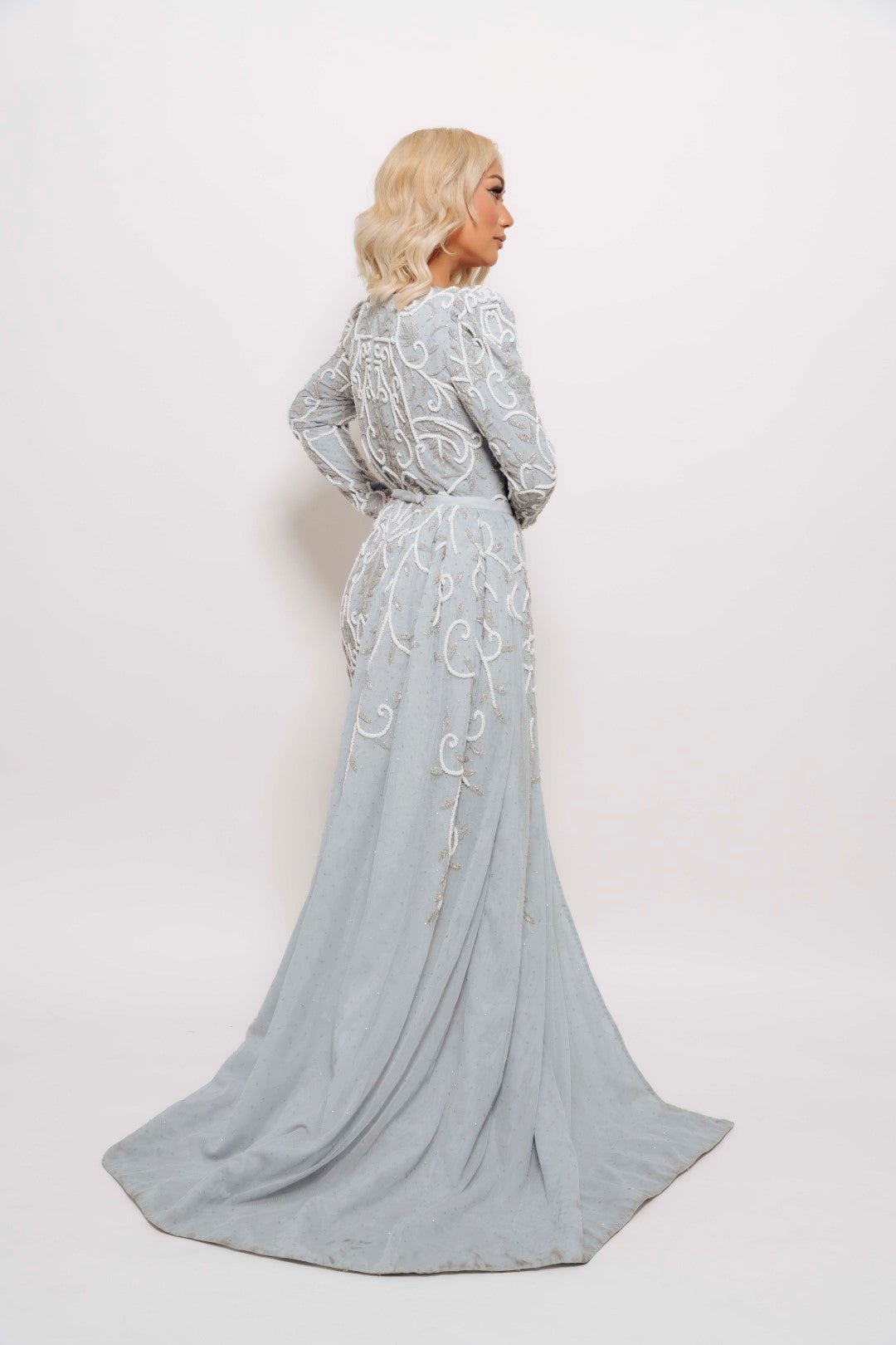 VICTORIA MAXI GOWN BLUE BY MY SECRET WARDROBE BLUE photo 4