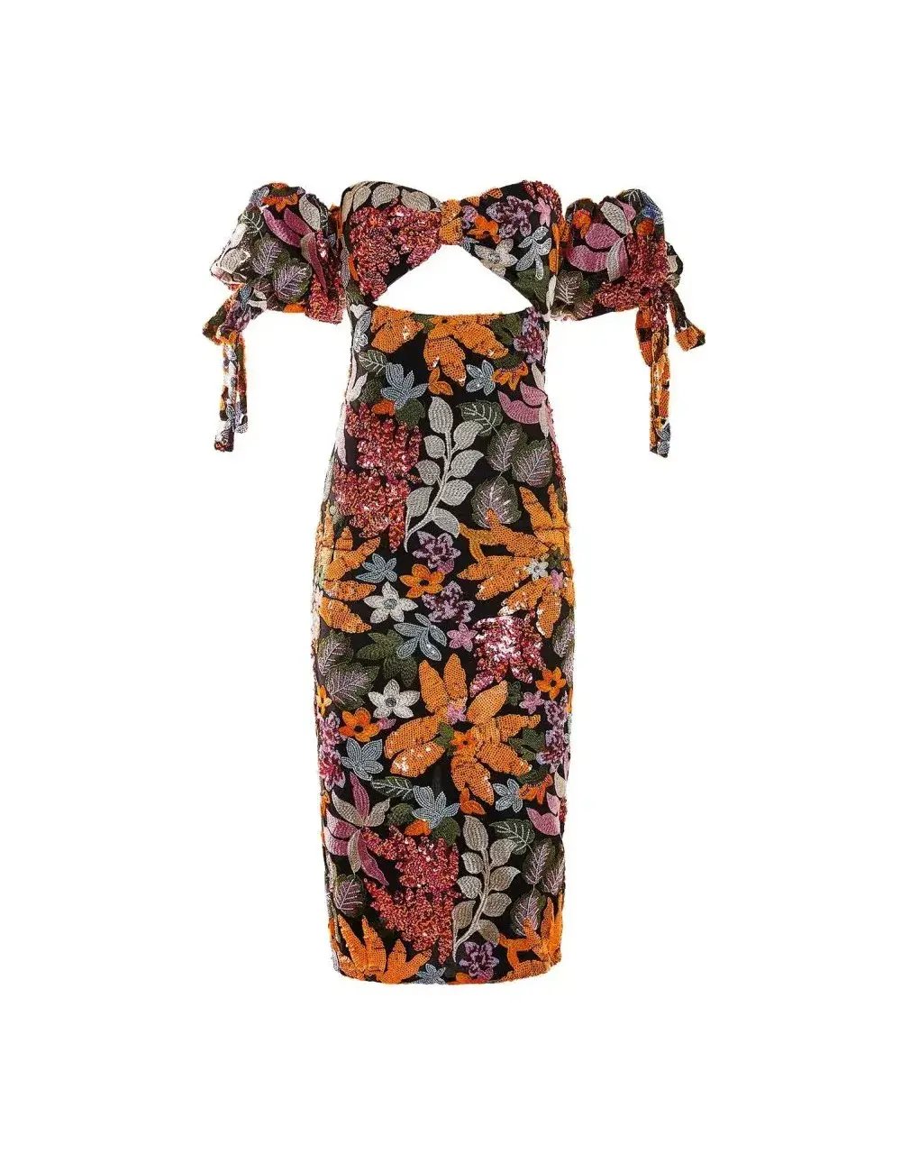 Alamour the Label Flora Midi Dress Sequin Size M/ AU 10 photo 3