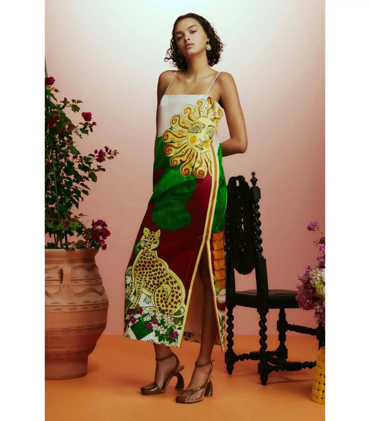 Alemais Tiger Slip Dress Multi Size AU 8 photo 2