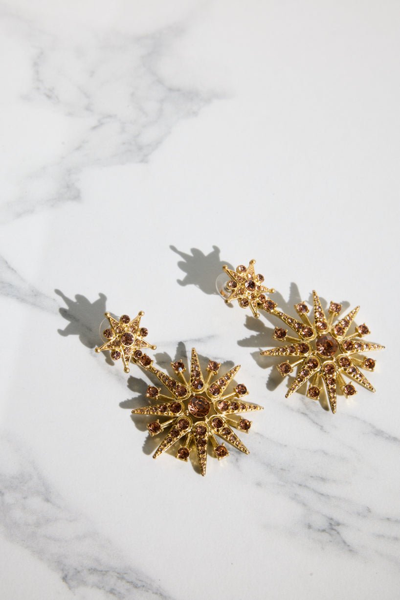 Oscar De La Renta Star earrings Gold photo 3