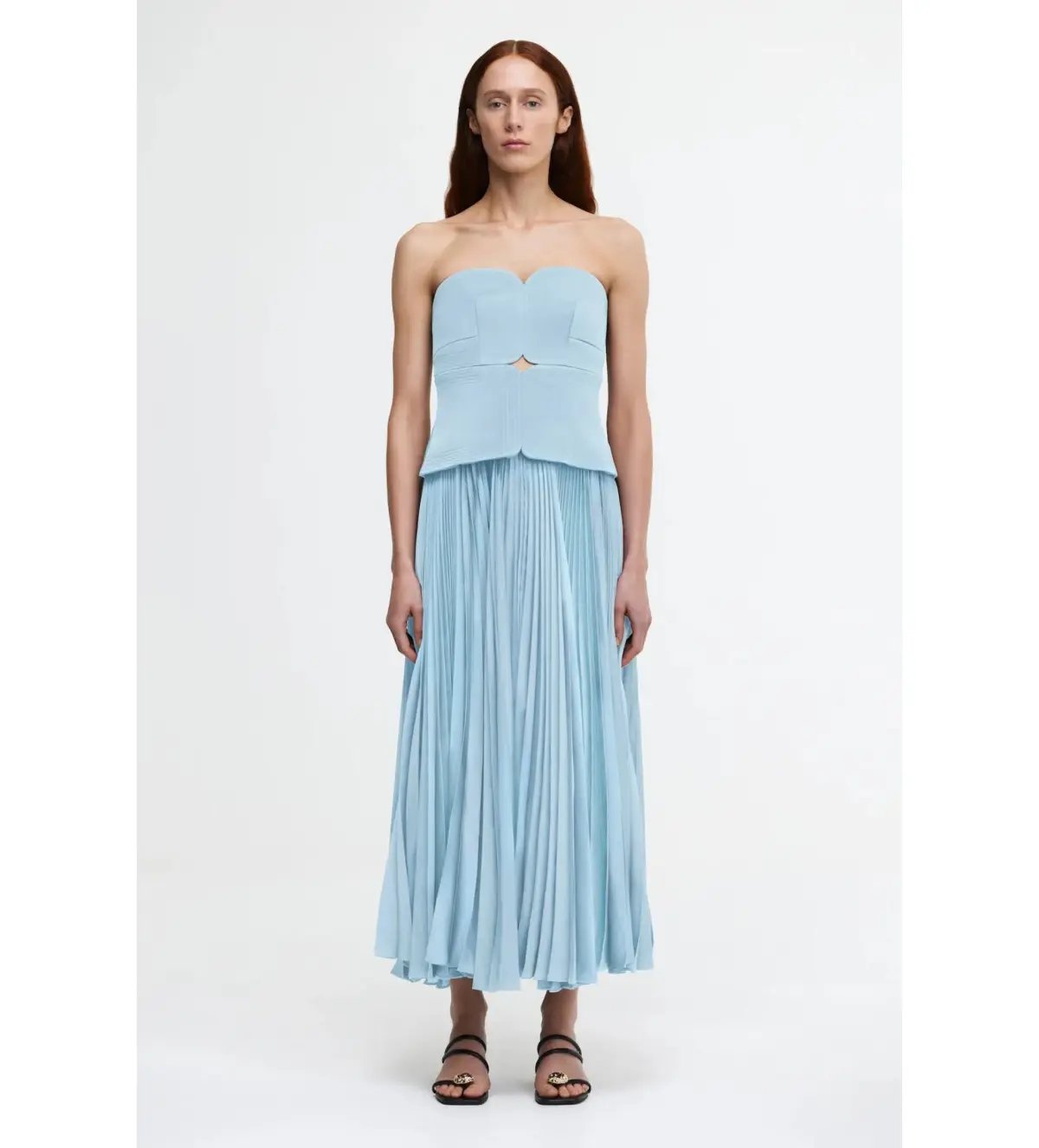 Acler Avonlea Midi Dress Celeste Blue Size 8 photo 3