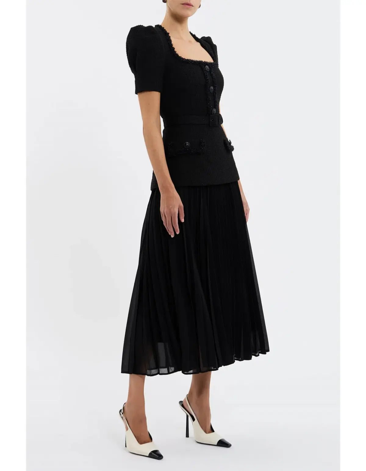 Rebecca Vallance Zariah Midi Dress Black Size 6 photo 3