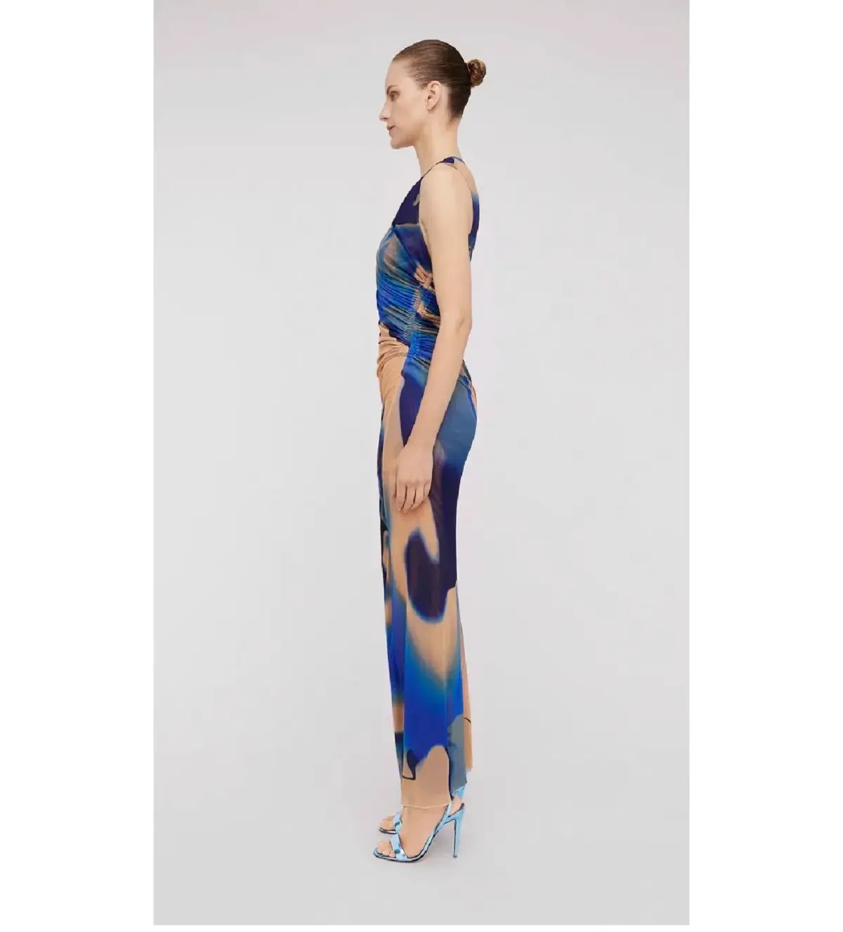 Scanlan Theodore Italian Watercolour Print Maxi Dress Multi Size AU 10 photo 2