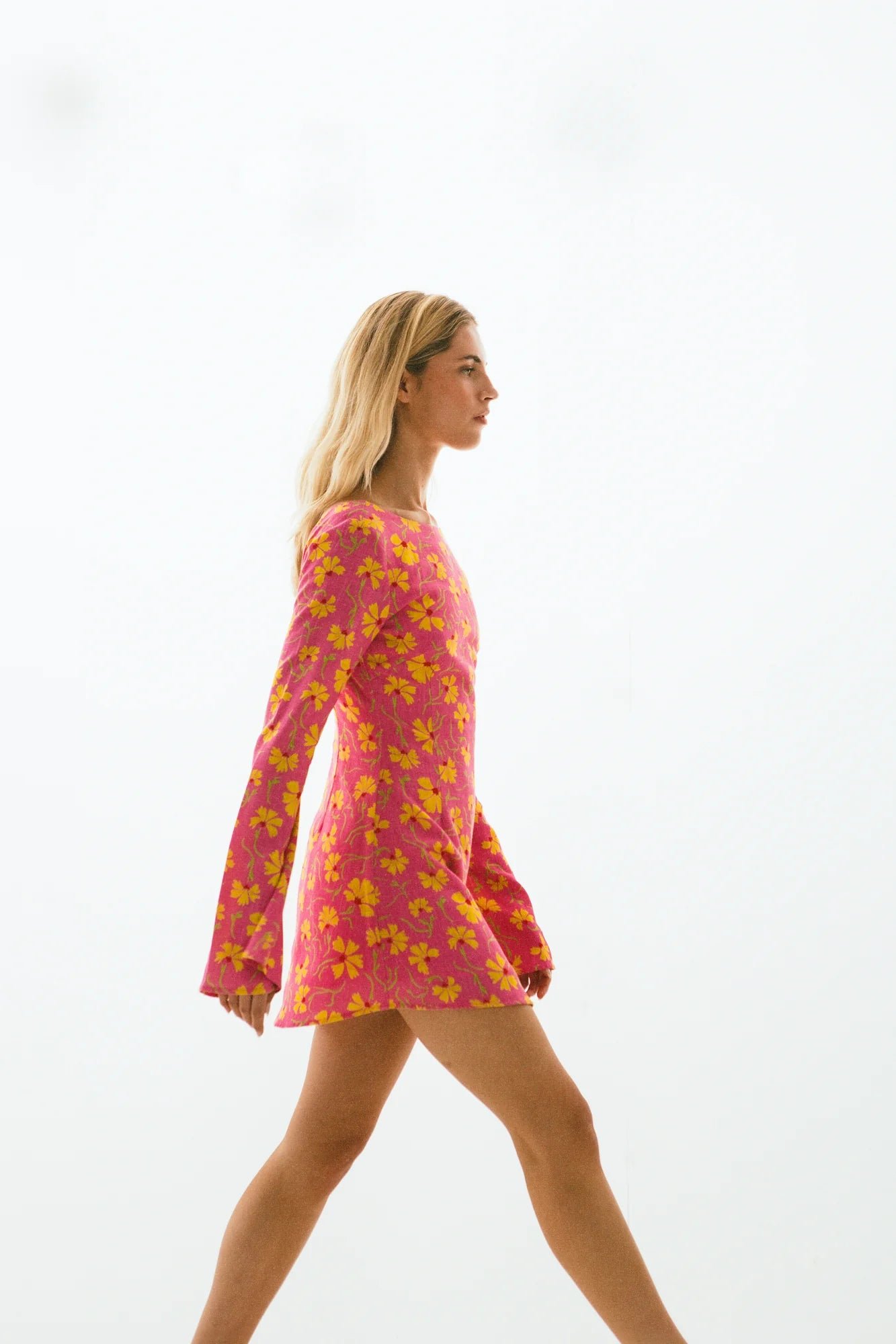 THE WOLF GANG MARLI MINI DRESS - CANDY FLORAL photo 4