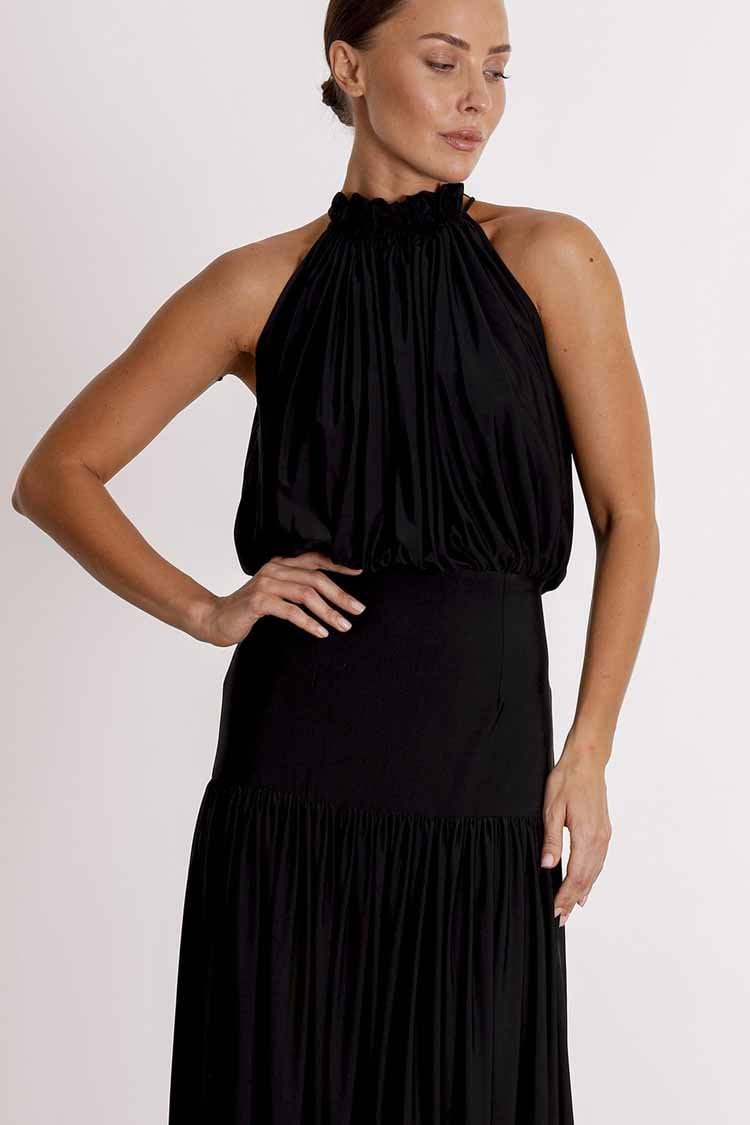 PASDUCHAS TWO'S COMPANY MIDI DRESS - BLACK photo 2