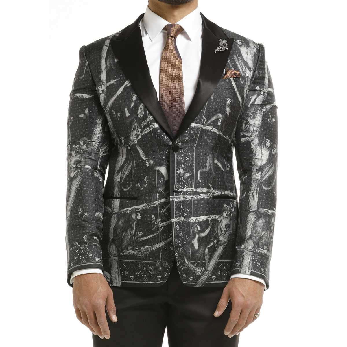 Dolce & Gabbana Printed Monkeys Dinner Jacket photo 2