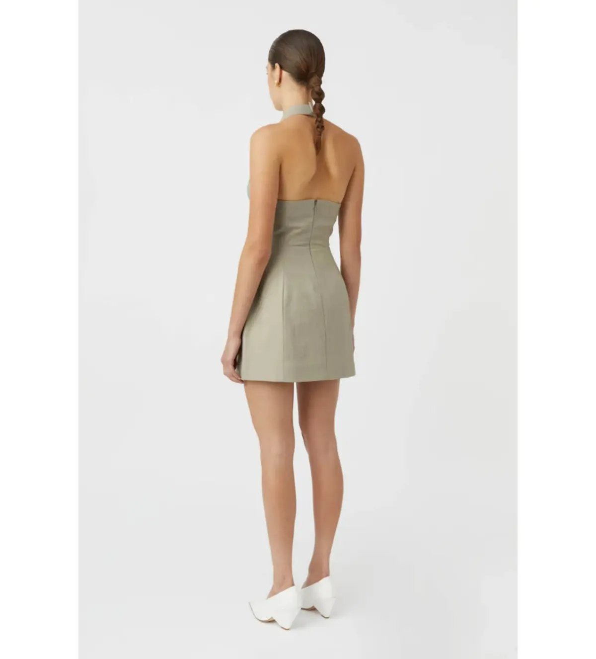 Camilla and Marc Pompidou Dress in Olive Marle Size AU 8 photo 3