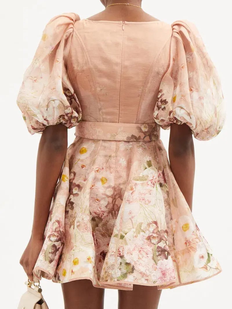 ZIMMERMANN DANCER PUFF SLEEVE MINI SIZE 8 photo 3