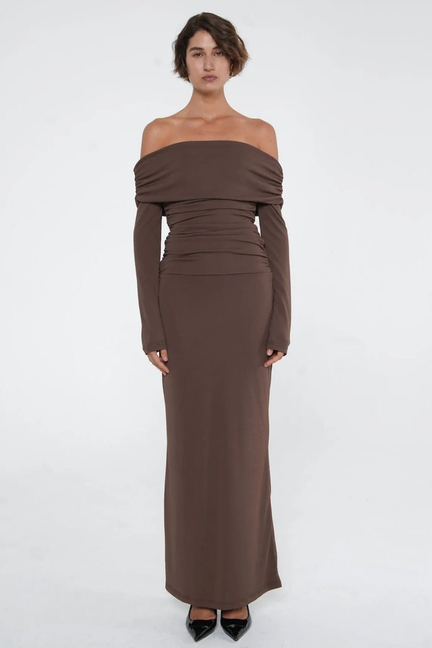 Benni Lorena Dress - Ash Brown photo 3