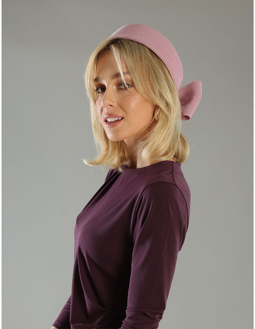 Morgan & Taylor Tara Pill Box Fascinator - Dusty Pink photo 3