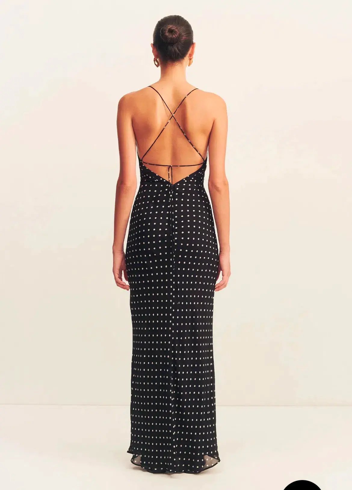 Shona Joy Houston Lace Back Maxi Dress Black Size 10 photo 4