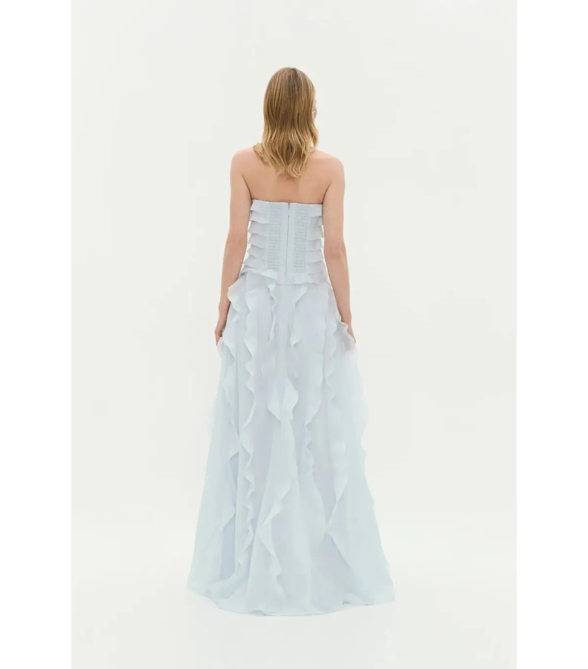 Aje Allairie Maxi Gown Pastel Blue Size AU 10 photo 5