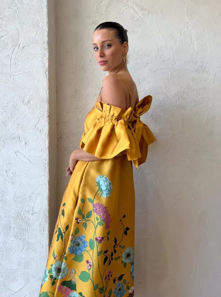 Alemais Dana Midi Dress Marigold Size AU 10 photo 4