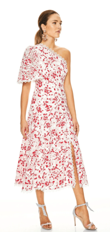 TALULAH DANCE & ROMANCE MIDI DRESS - RED DAISY PRINT photo 3