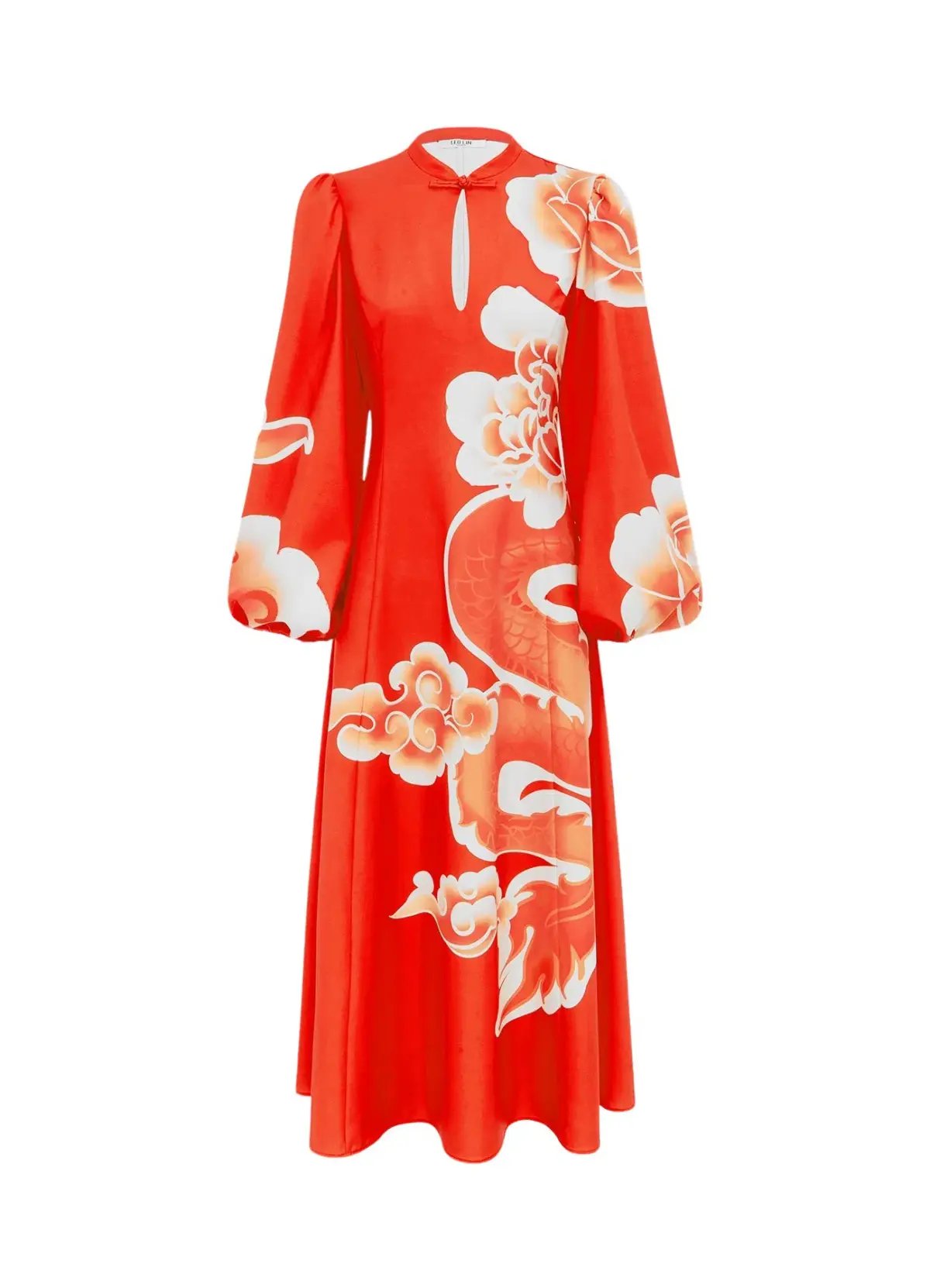 Leo Lin Janelle Midi Dress Imperial Print Size AU 10 photo 2