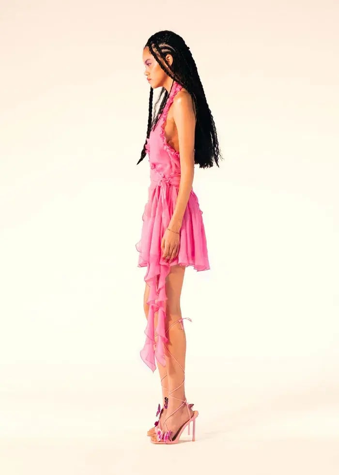 Mirae Paris Esme Dress Pink 36/ AU 8 photo 2