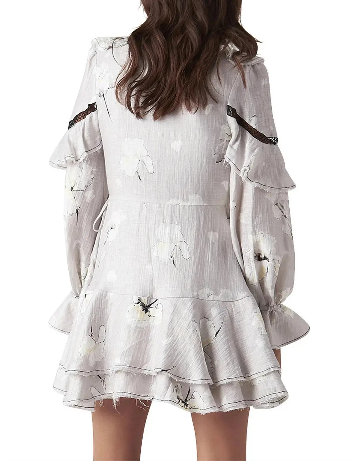 Aje Fiona Wrap Dress Print Size 10 photo 2