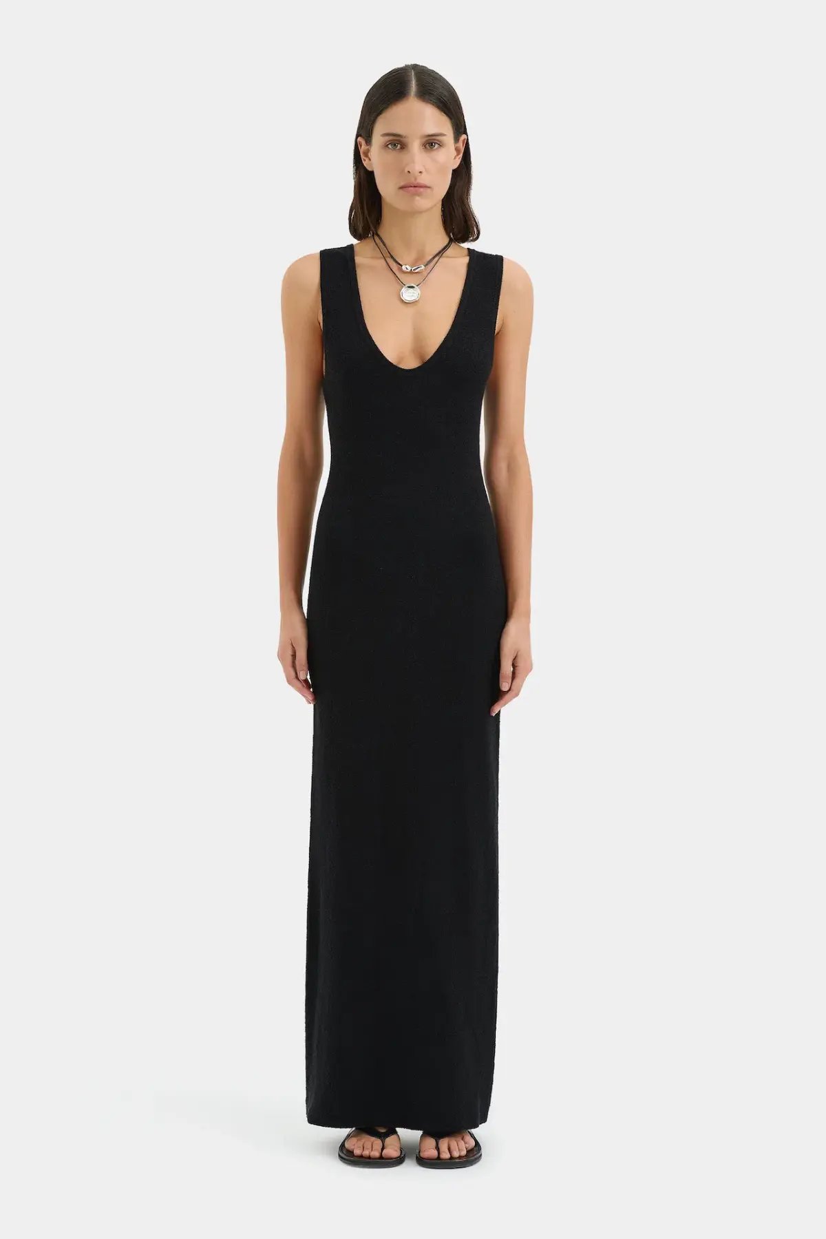 Sir the Label Chiara Scoop Neck Maxi Dress Black Size 2 / AU 10 photo 2