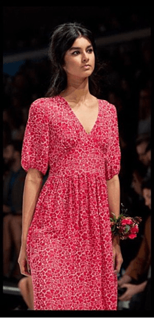 YB J'aime Geranium Silk Chelsea Dress size 10 photo 2