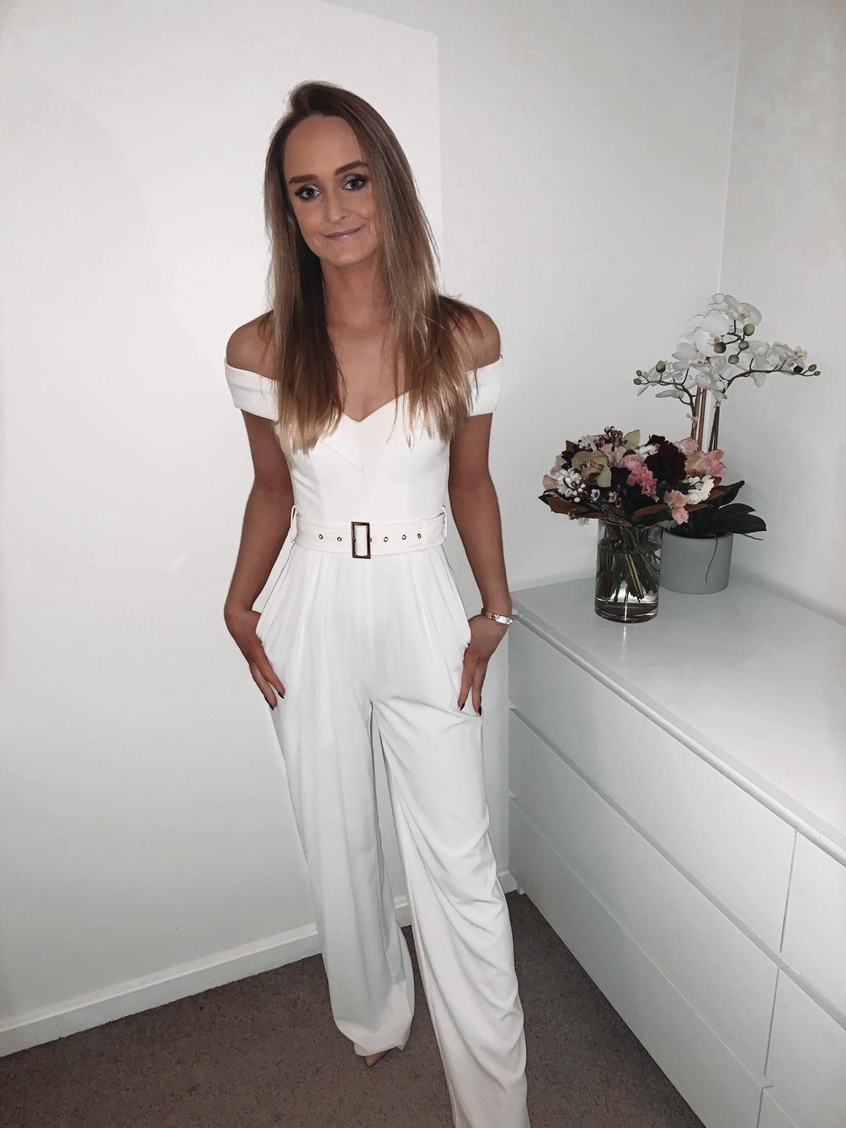 Sheike Amore Jumpsuit - White Size 6 photo 2