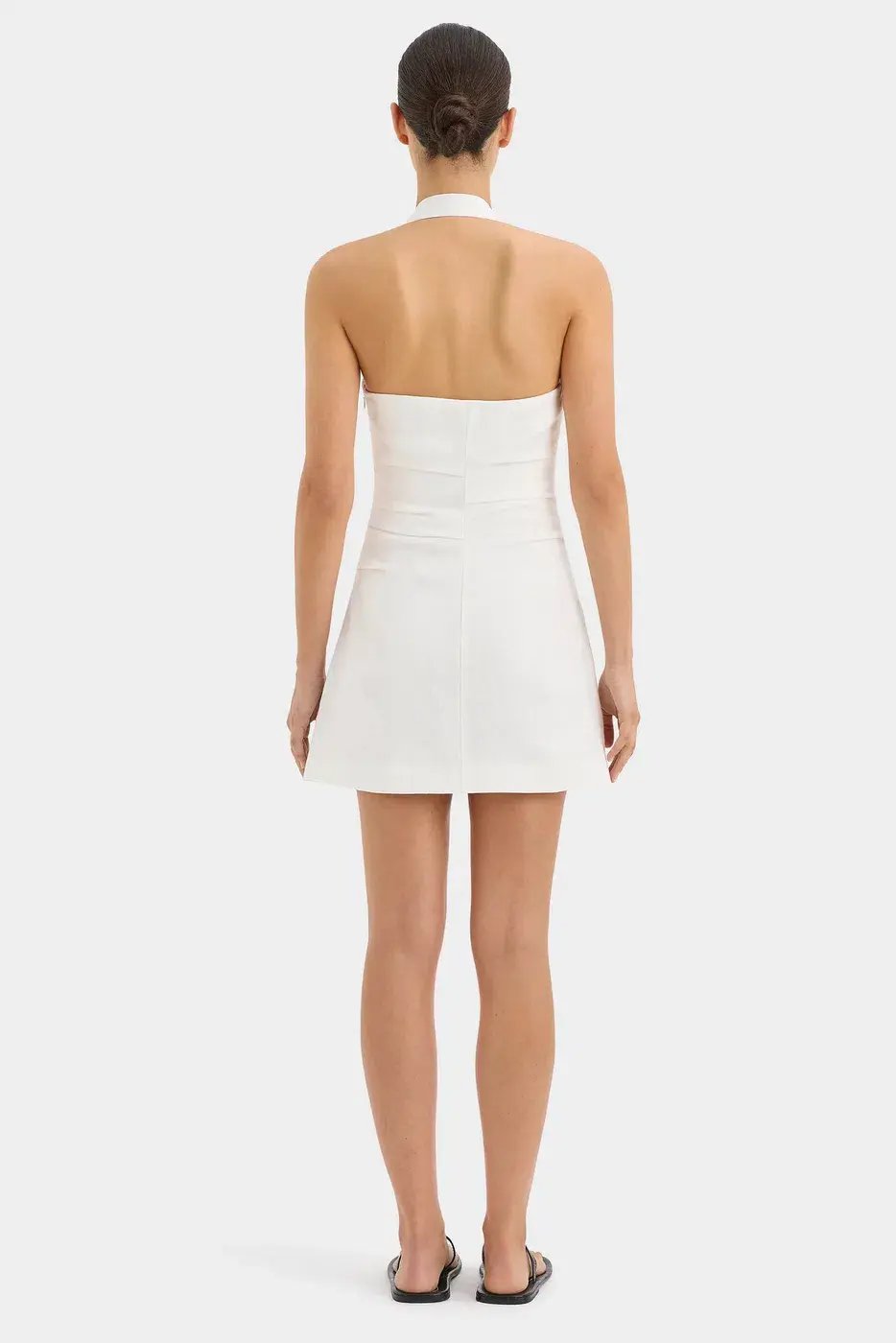 Sir The Label Noemi Halter Mini Dress Ivory Size 6 photo 2