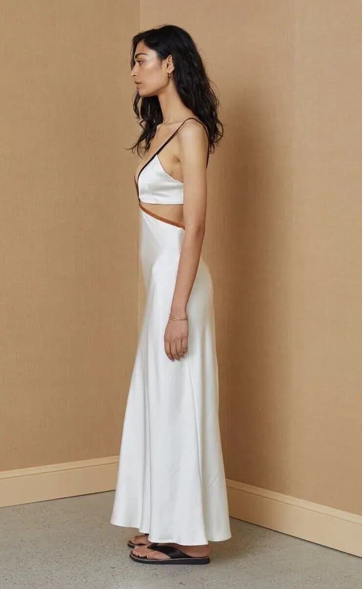 Bec & Bridge Toi Et Moi Midi Dress Ivory Size 12 photo 3