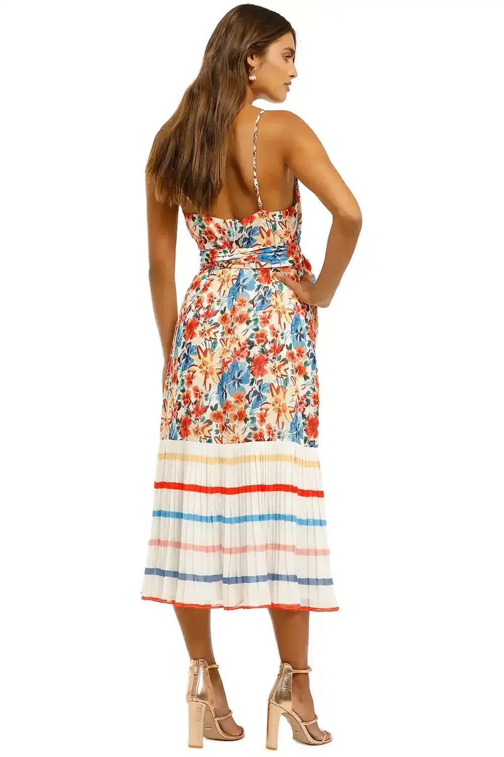 Talulah Merengue Midi Dress Tropicana Floral Multi Print Size 12 photo 2
